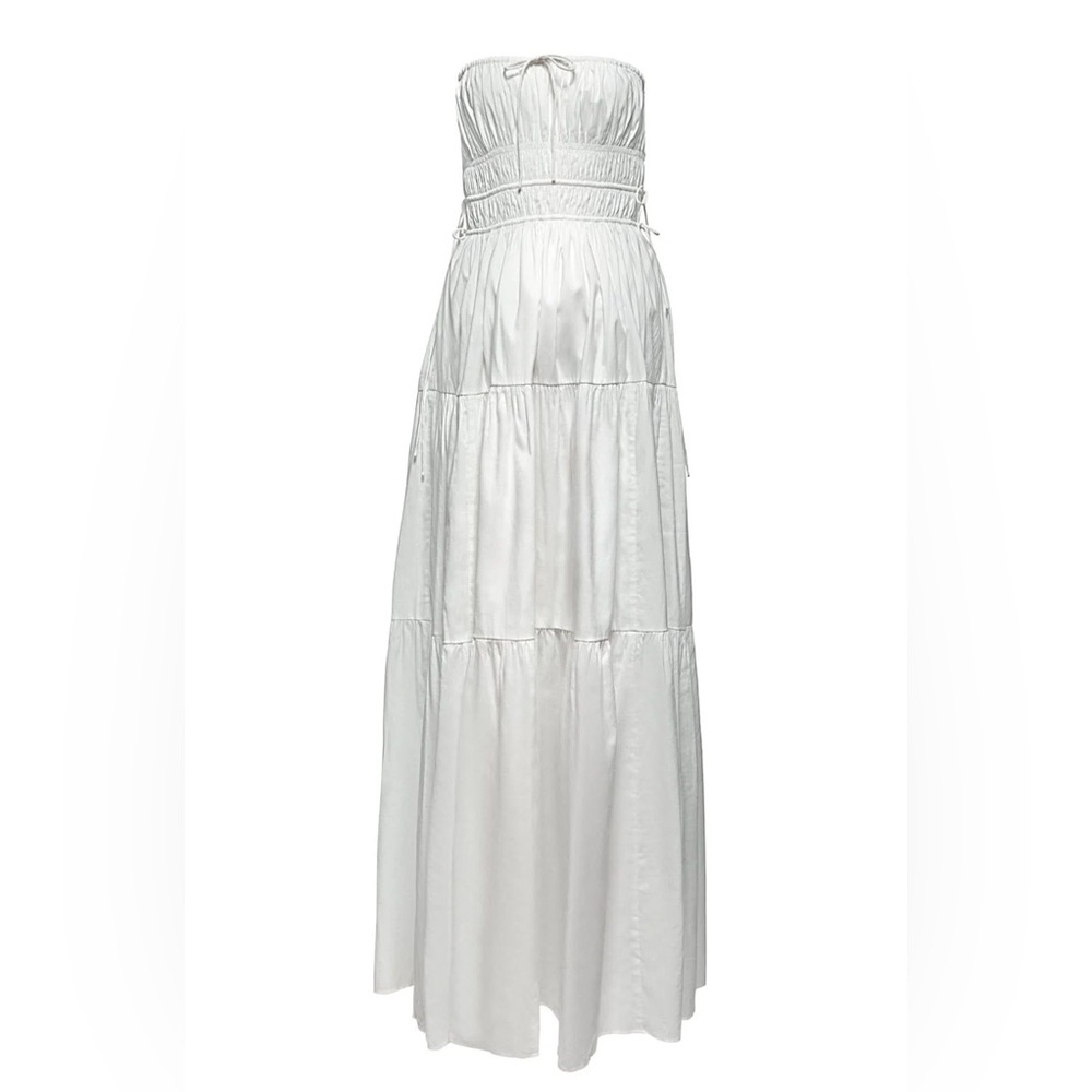BUMPSUIT Shirred Strapless Gown